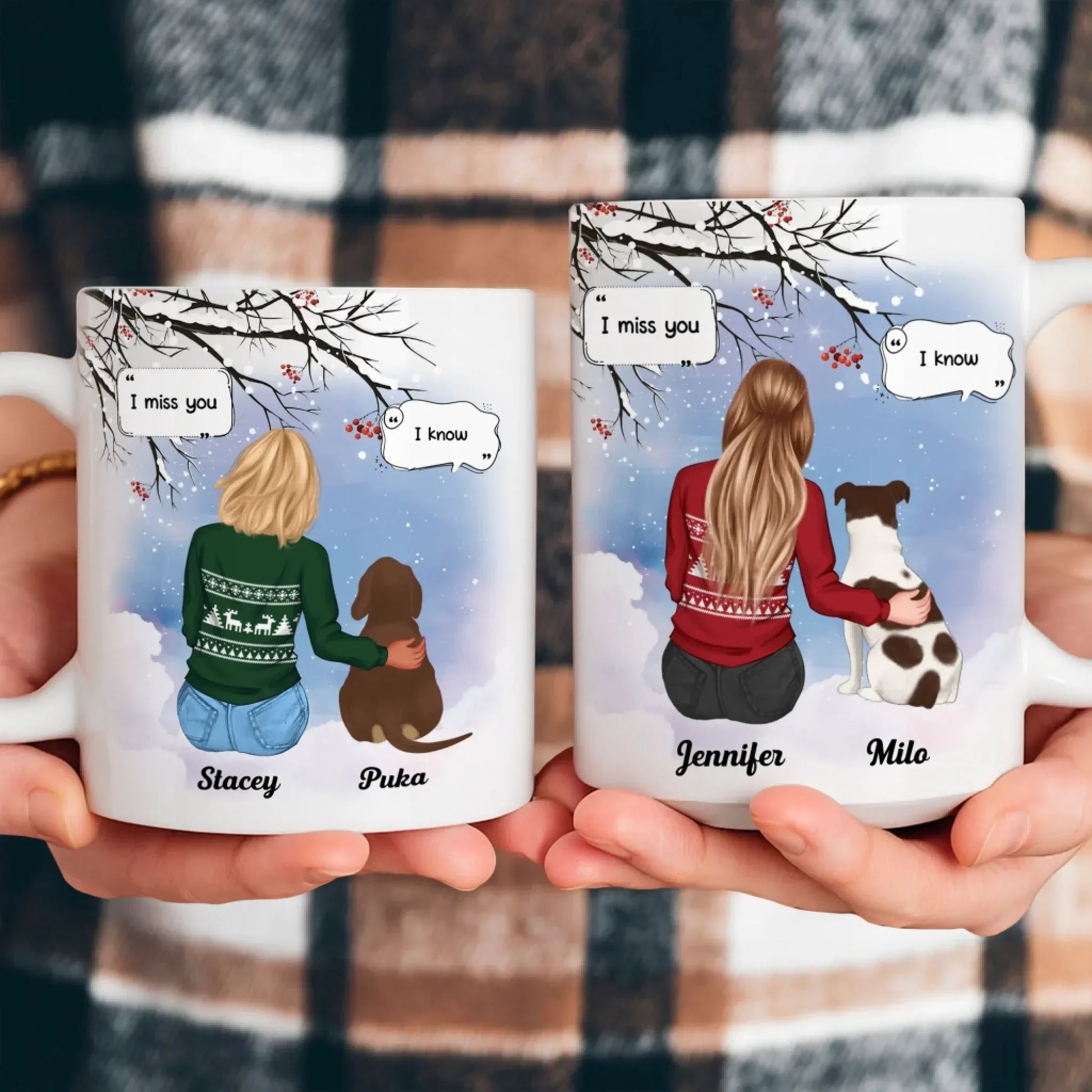 I Miss You I Know - Memorial Gift For Pet Lovers/ Dog Mom - Personalized Mug