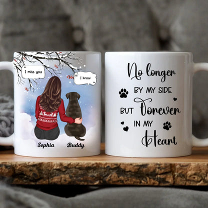 MUG / WHITE / 11oz I Miss You I Know - Memorial Gift For Pet Lovers/ Dog Mom - Personalized Mug