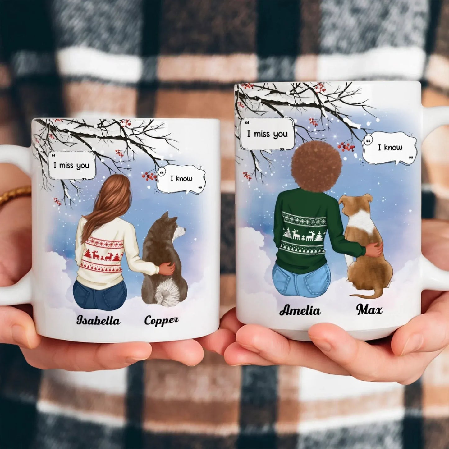 I Miss You I Know - Memorial Gift For Pet Lovers/ Dog Mom - Personalized Mug