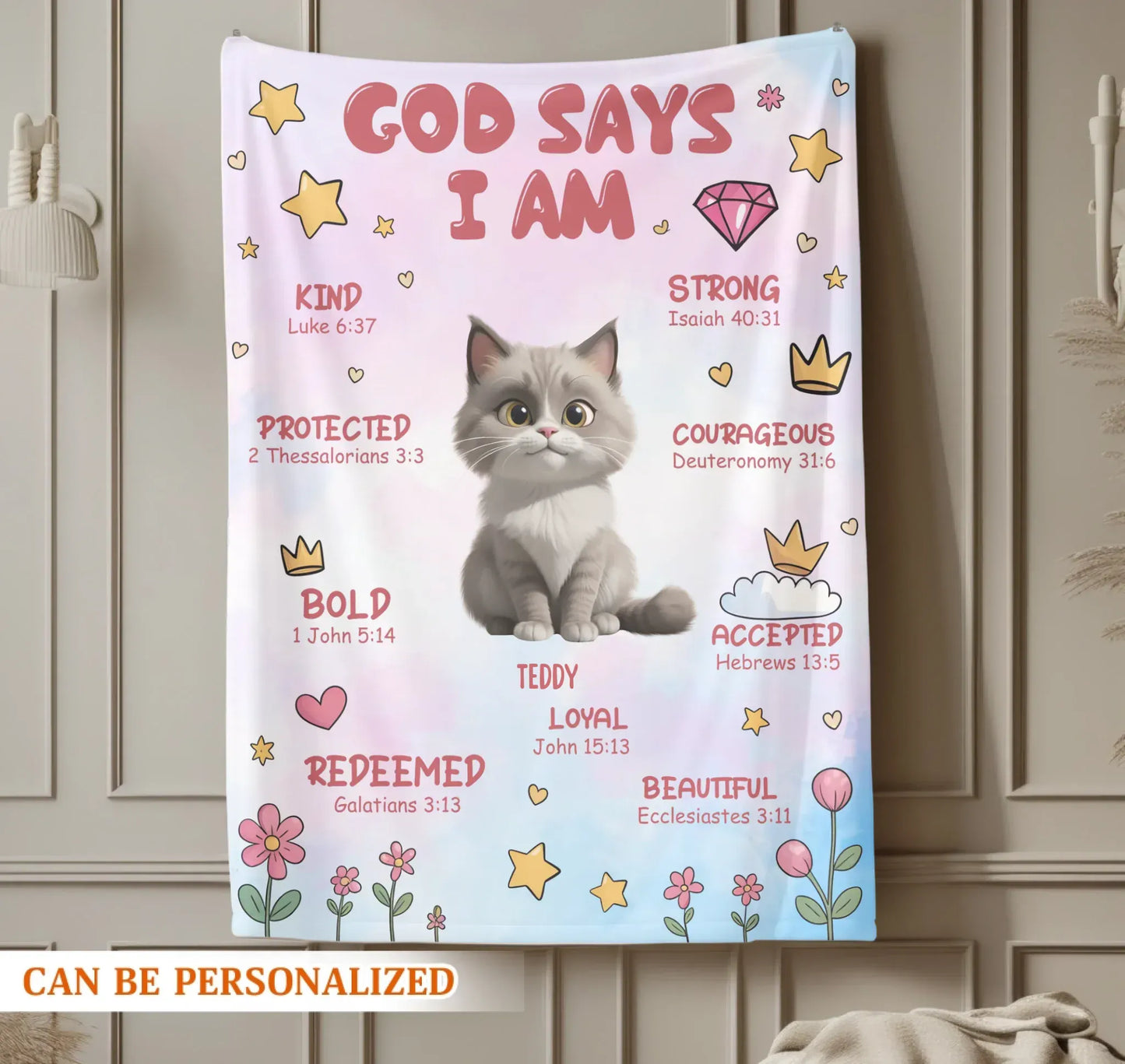 God Says I Am The Cutest Pet In The World - Personalized Pet Lovers Custom Blanket
