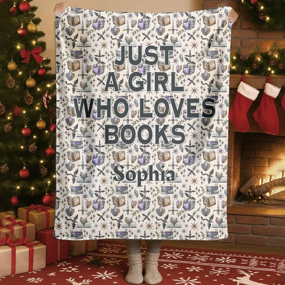 Blanket - Thanh Dang / White / 30x40in / 76x101cm The Perfect Snuggle Companion For Every Bookworm - Personalized Books Lovers Custom Blanket