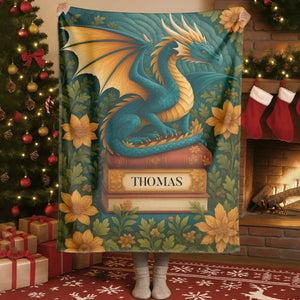 Blanket - Thanh Dang / White / 30x40in / 76x101cm Lost In A Fairy Tale World - Personalized Books Lovers Custom Blanket