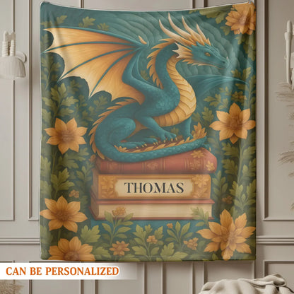 Lost In A Fairy Tale World - Personalized Books Lovers Custom Blanket