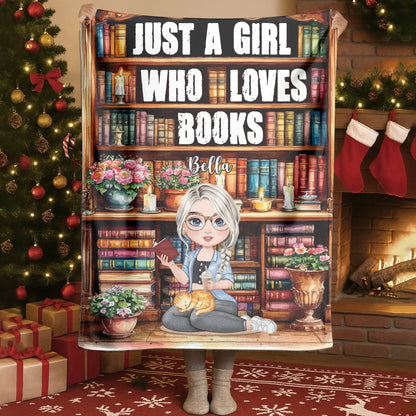 Blanket - Thanh Dang / White / 30x40in / 76x101cm Immerse Yourself In The Atmosphere Of An Library - Personalized Books Lovers Custom Blanket