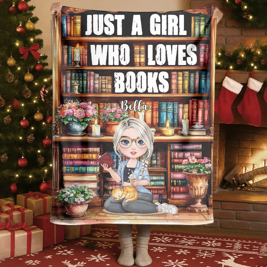 Blanket - Thanh Dang / White / 30x40in / 76x101cm Immerse Yourself In The Atmosphere Of An Library - Personalized Books Lovers Custom Blanket