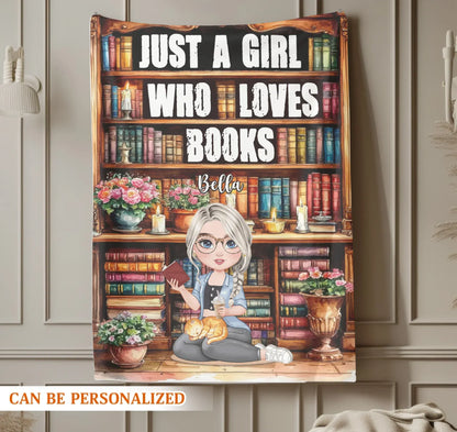 Immerse Yourself In The Atmosphere Of An Library - Personalized Books Lovers Custom Blanket