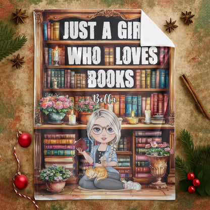 Immerse Yourself In The Atmosphere Of An Library - Personalized Books Lovers Custom Blanket