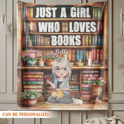 Immerse Yourself In The Atmosphere Of An Library - Personalized Books Lovers Custom Blanket
