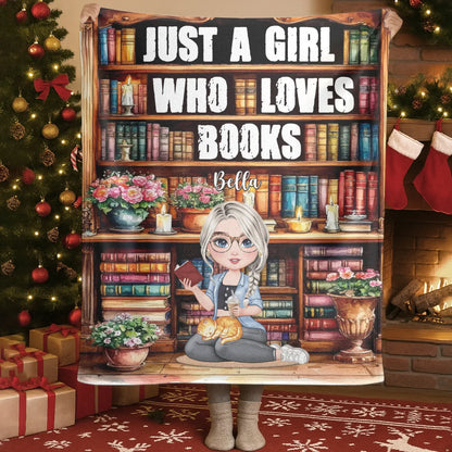 Immerse Yourself In The Atmosphere Of An Library - Personalized Books Lovers Custom Blanket