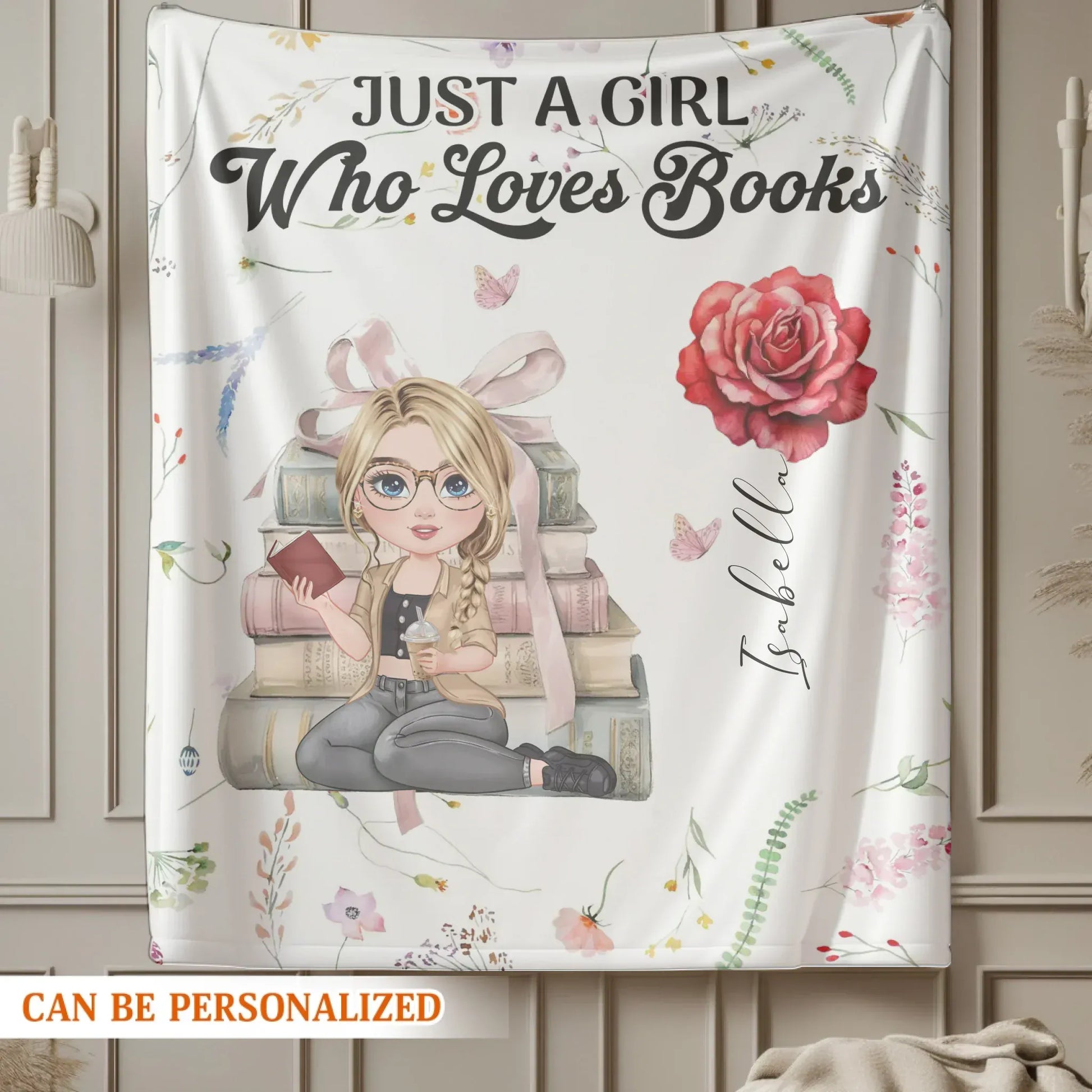 Relaxing With A Good Book On My Birthday - Personalized Books Lovers Custom Blanket