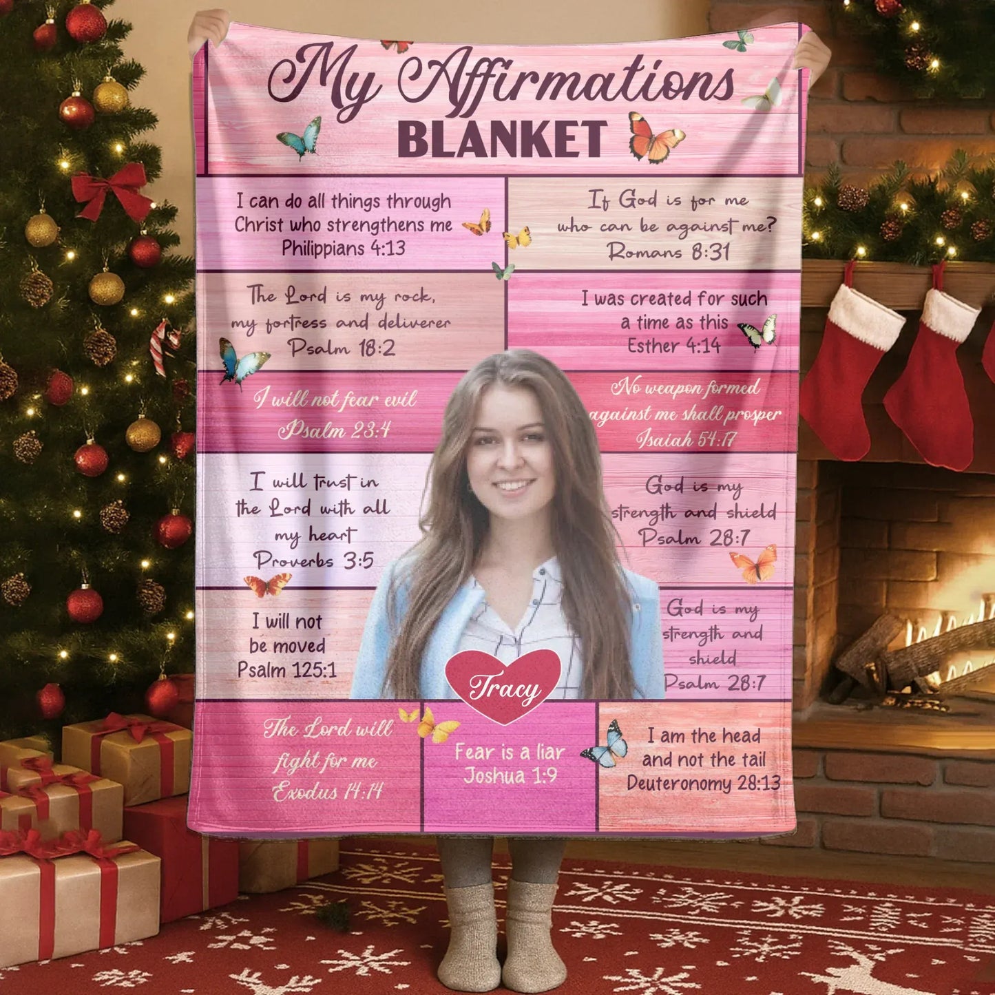 My Affirmation Blanket - Personalized Christian Bible Verse Affirmation Blanket