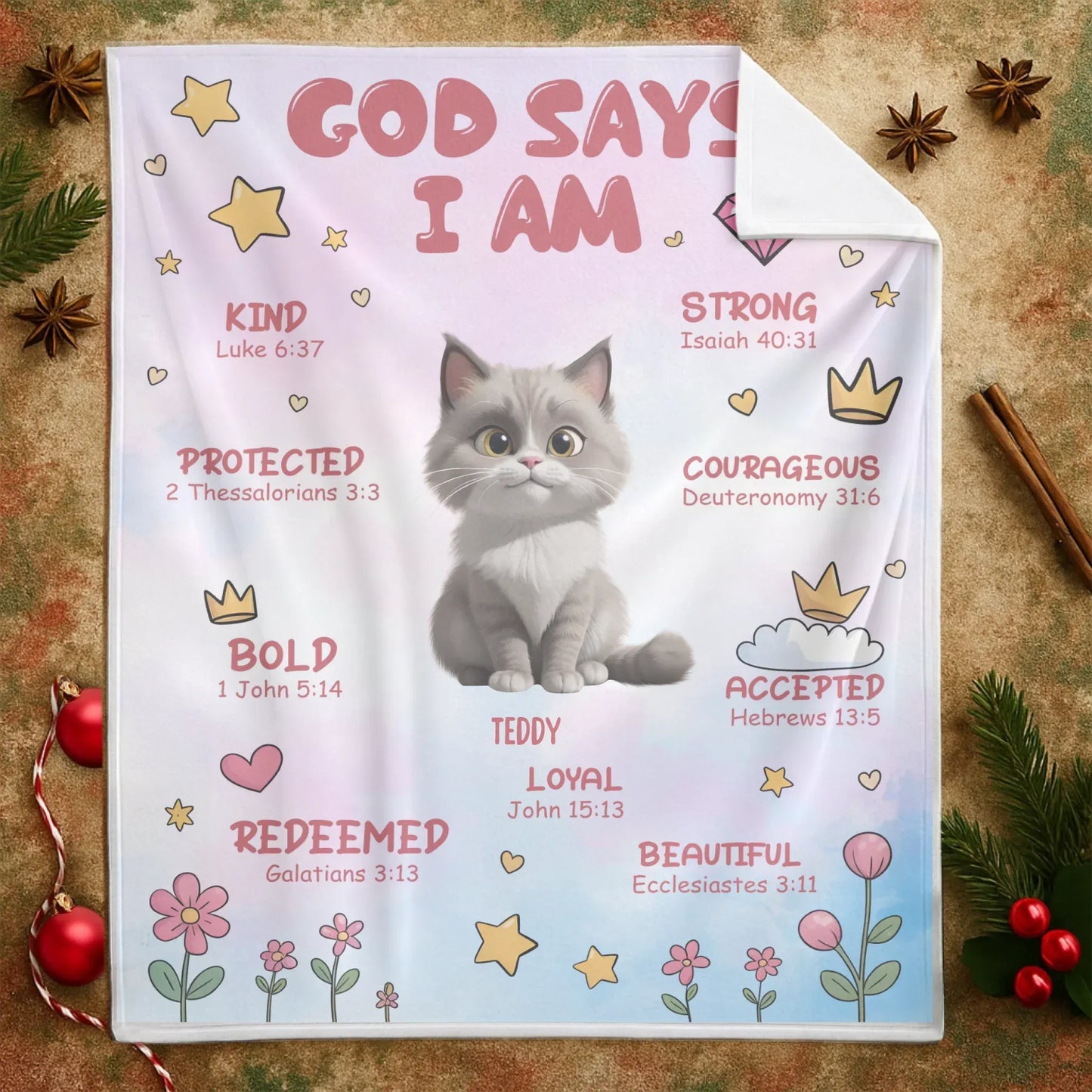 God Says I Am The Cutest Pet In The World - Personalized Pet Lovers Custom Blanket