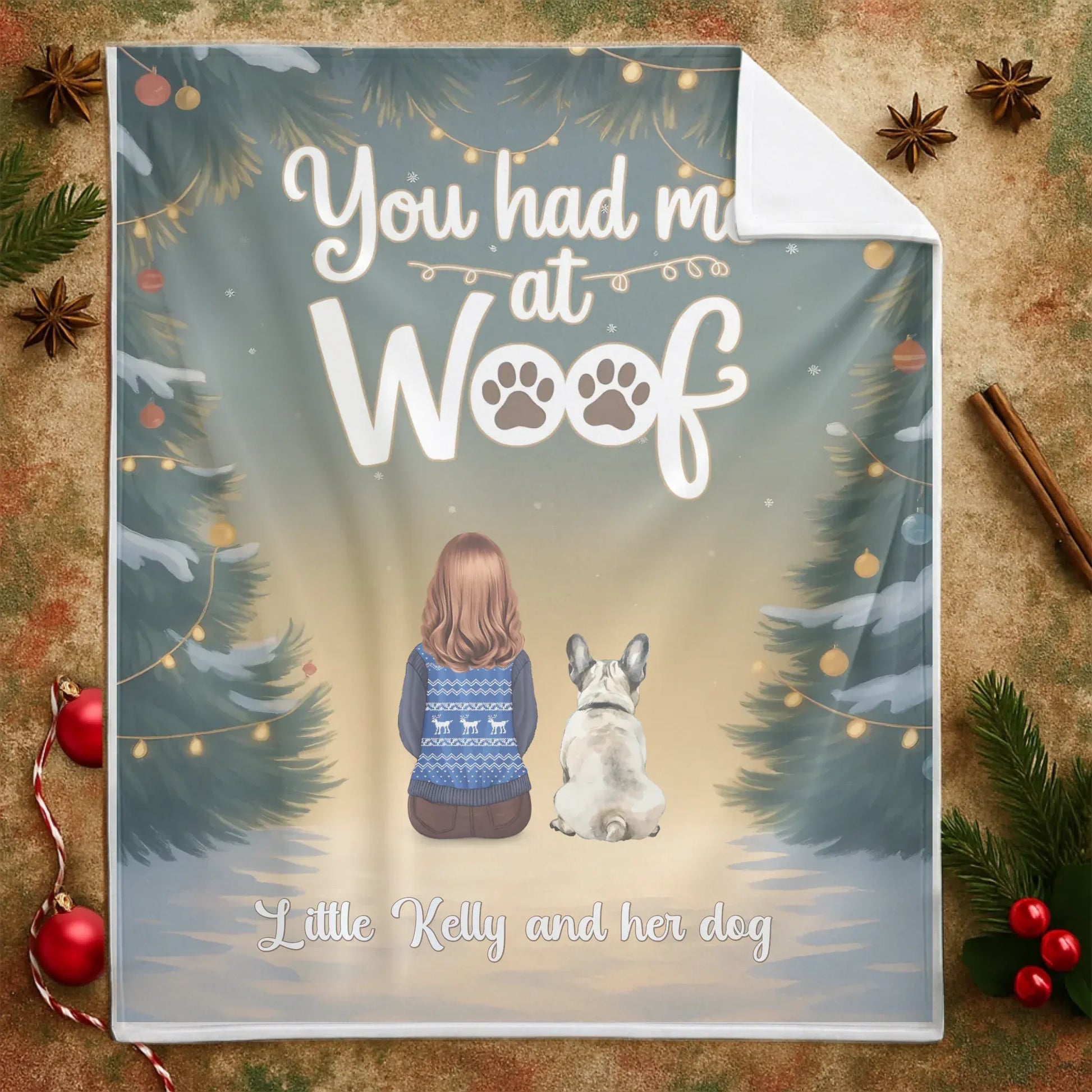You Had Me At Woof - Personalized Dogs Lovers Custom Blanket