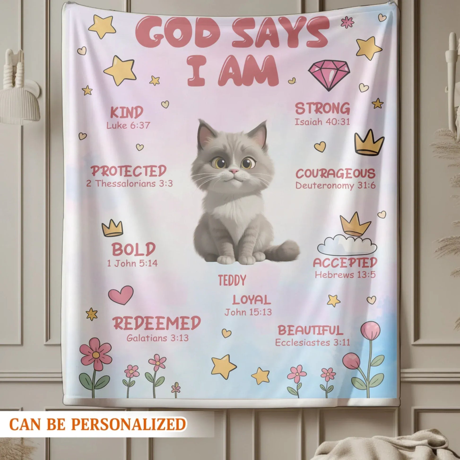 God Says I Am The Cutest Pet In The World - Personalized Pet Lovers Custom Blanket