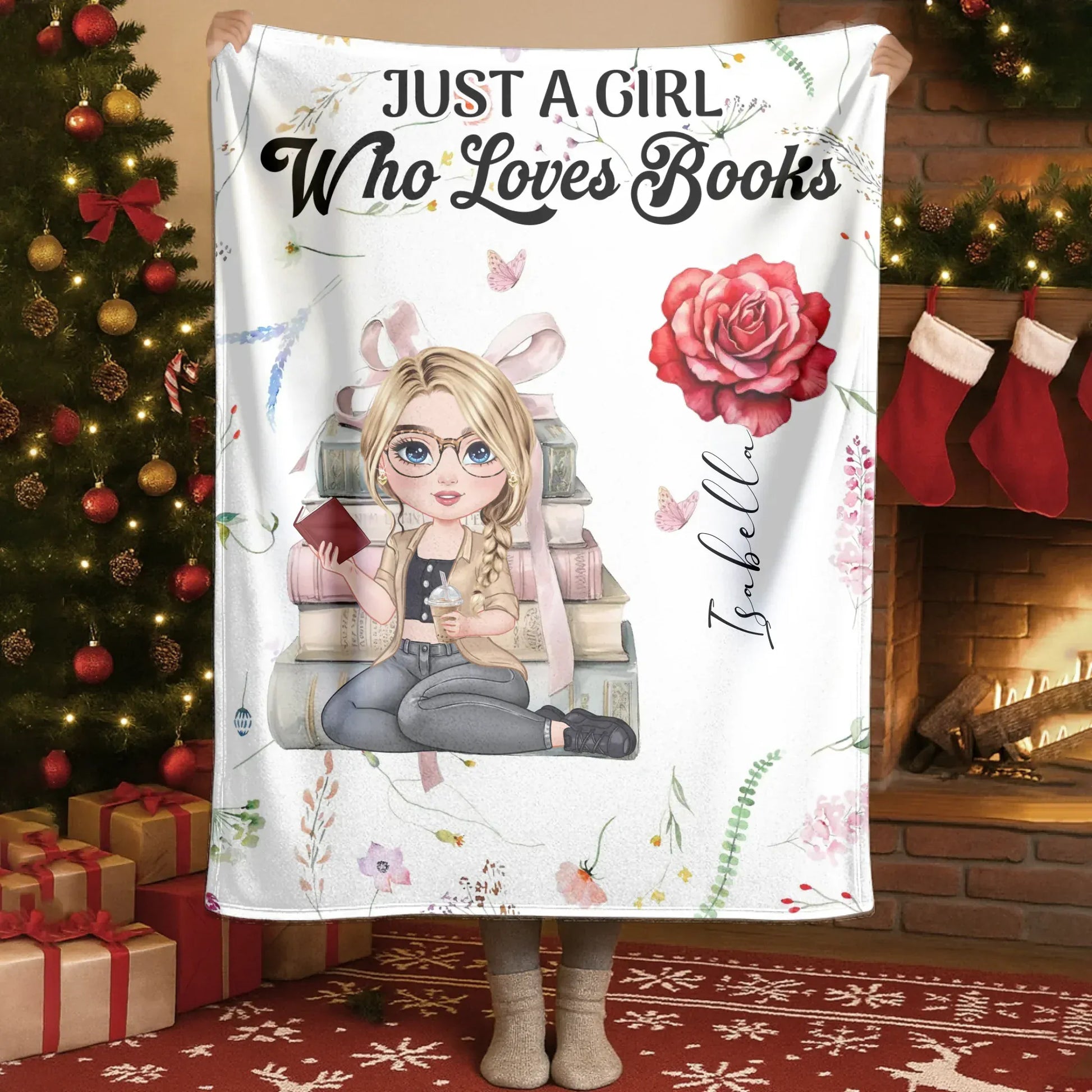 Blanket - Thanh Dang / White / 30x40in / 76x101cm Relaxing With A Good Book On My Birthday - Personalized Books Lovers Custom Blanket