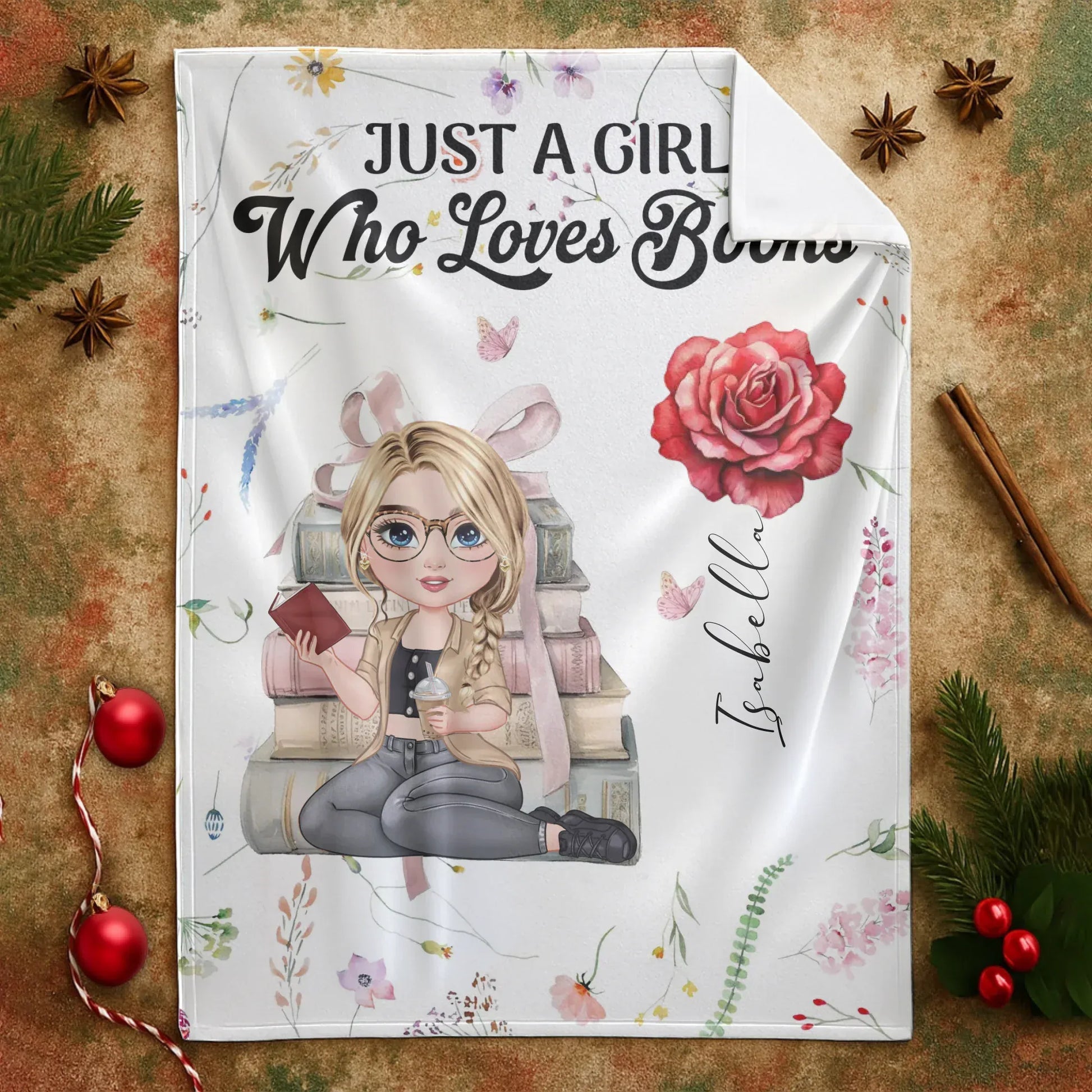 Relaxing With A Good Book On My Birthday - Personalized Books Lovers Custom Blanket