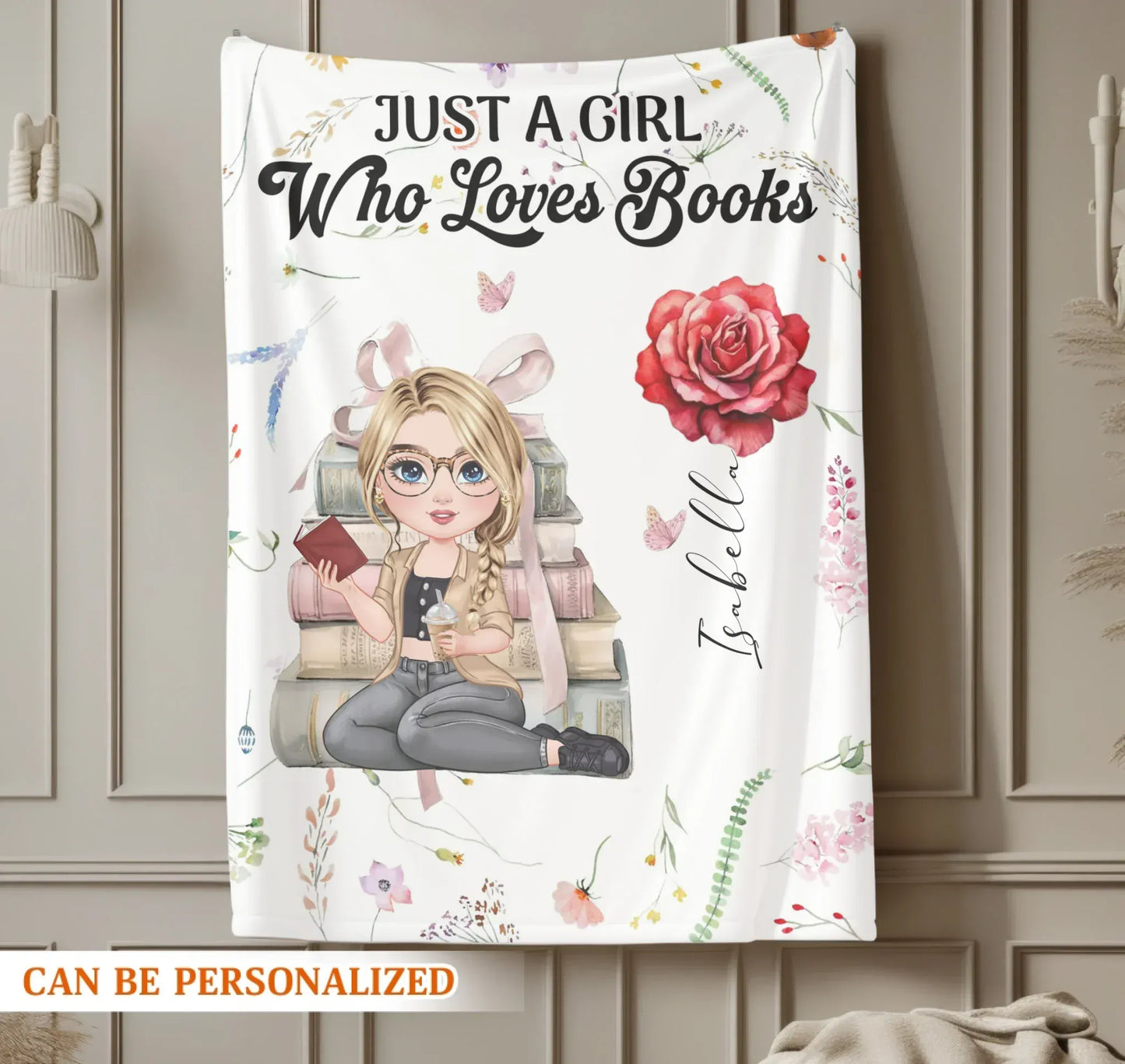 Relaxing With A Good Book On My Birthday - Personalized Books Lovers Custom Blanket