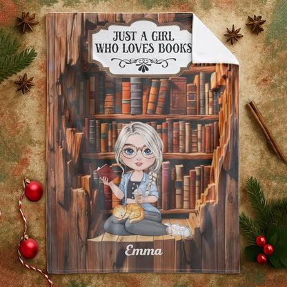 Lost In An Old Wooden House Filled With Wonderful Books - Personalized Books Lovers Custom Blanket