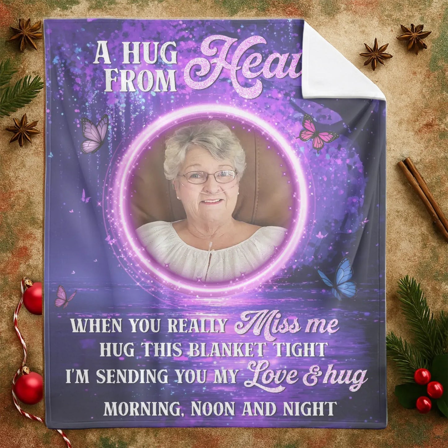 A Hug From Heaven - Personalized Memorial Hug This Blanket
