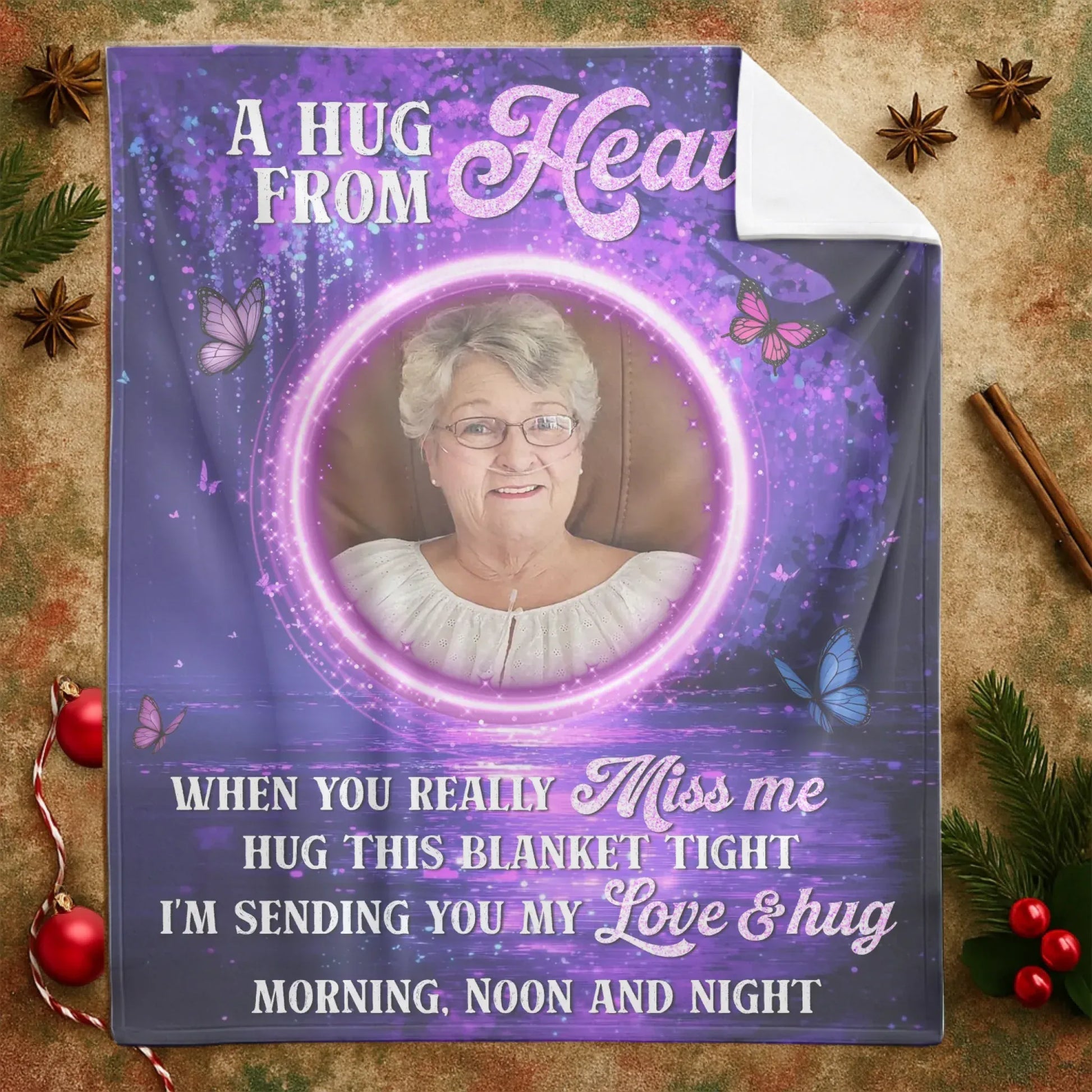 A Hug From Heaven - Personalized Memorial Hug This Blanket