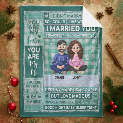 Destiny Made Us A Couple - Personalized Couple In Love Custom Blanket