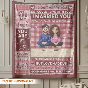 You Are The Only One I Want By My Side - Personalized Couple Custom Blanket