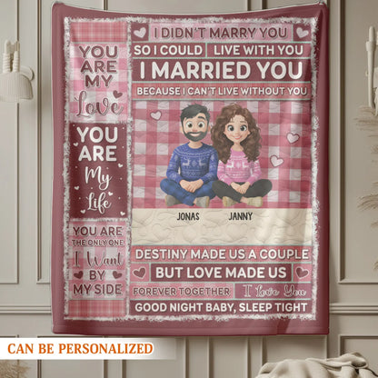 You Are The Only One I Want By My Side - Personalized Couple Custom Blanket