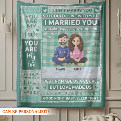 Destiny Made Us A Couple - Personalized Couple In Love Custom Blanket