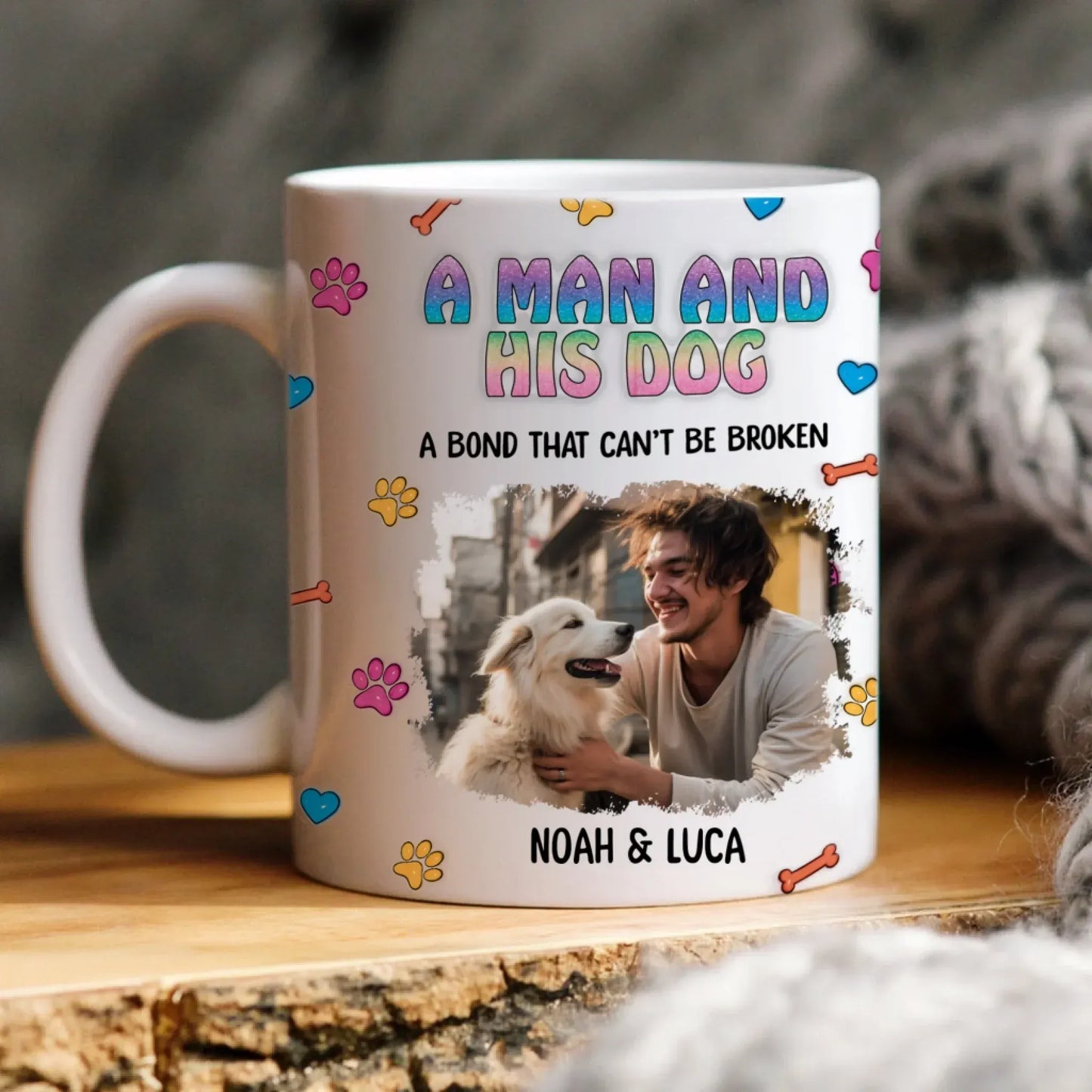 A Girl and Her Cat Photo - Personalized Custom Printed Mug