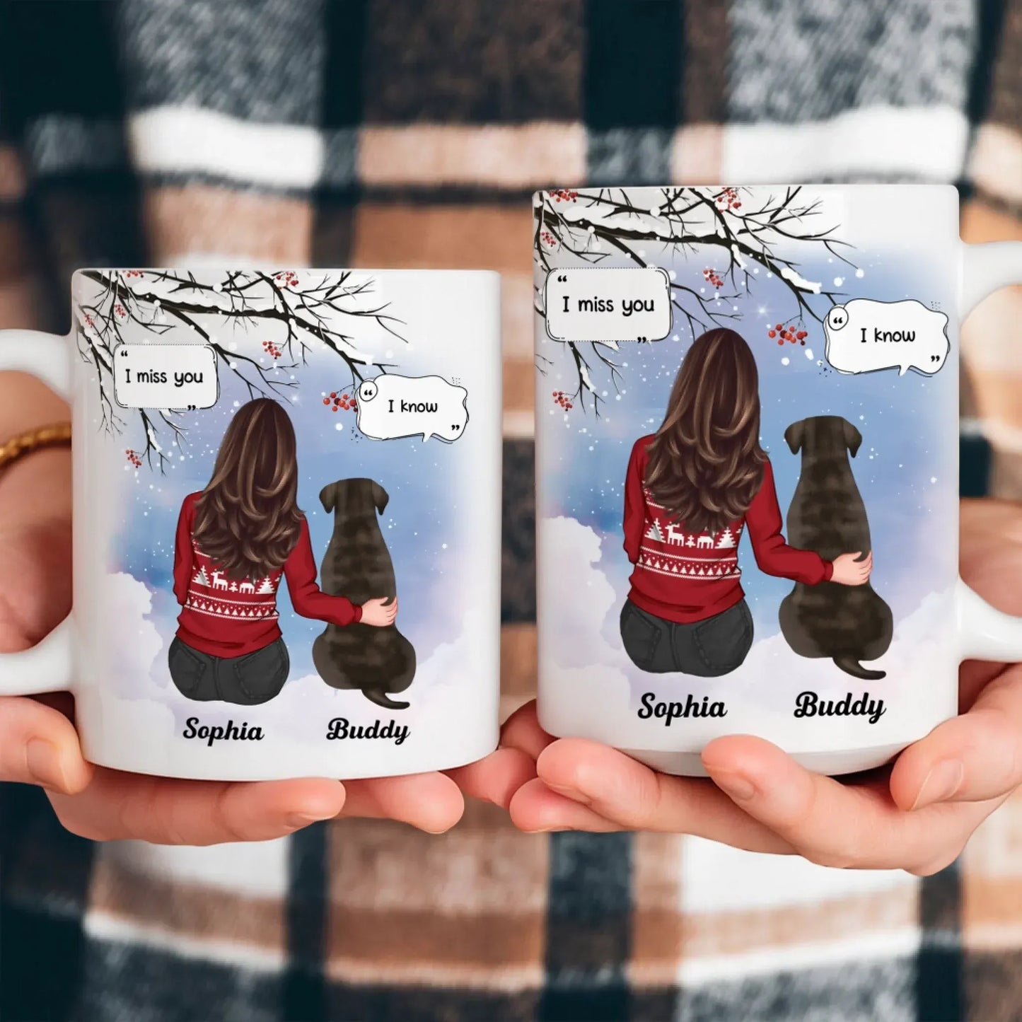 I Miss You I Know - Memorial Gift For Pet Lovers/ Dog Mom - Personalized Mug