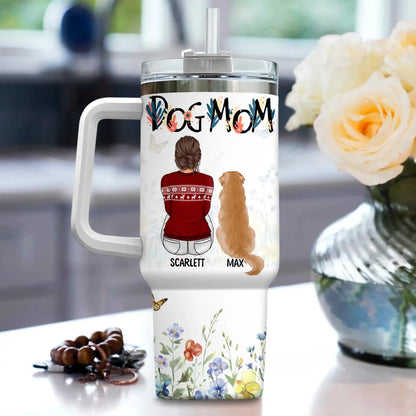 A Girl And Her Dog Unbreakable Bond - Personalized Custom Printed Tumbler