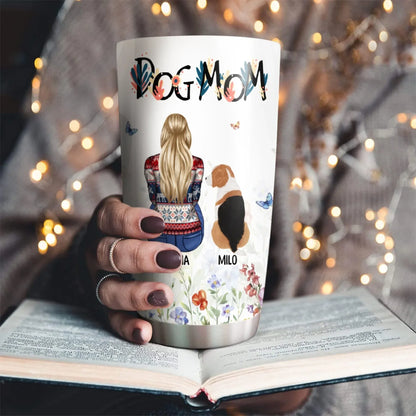 A Girl And Her Dog Unbreakable Bond - Personalized Custom Printed Tumbler
