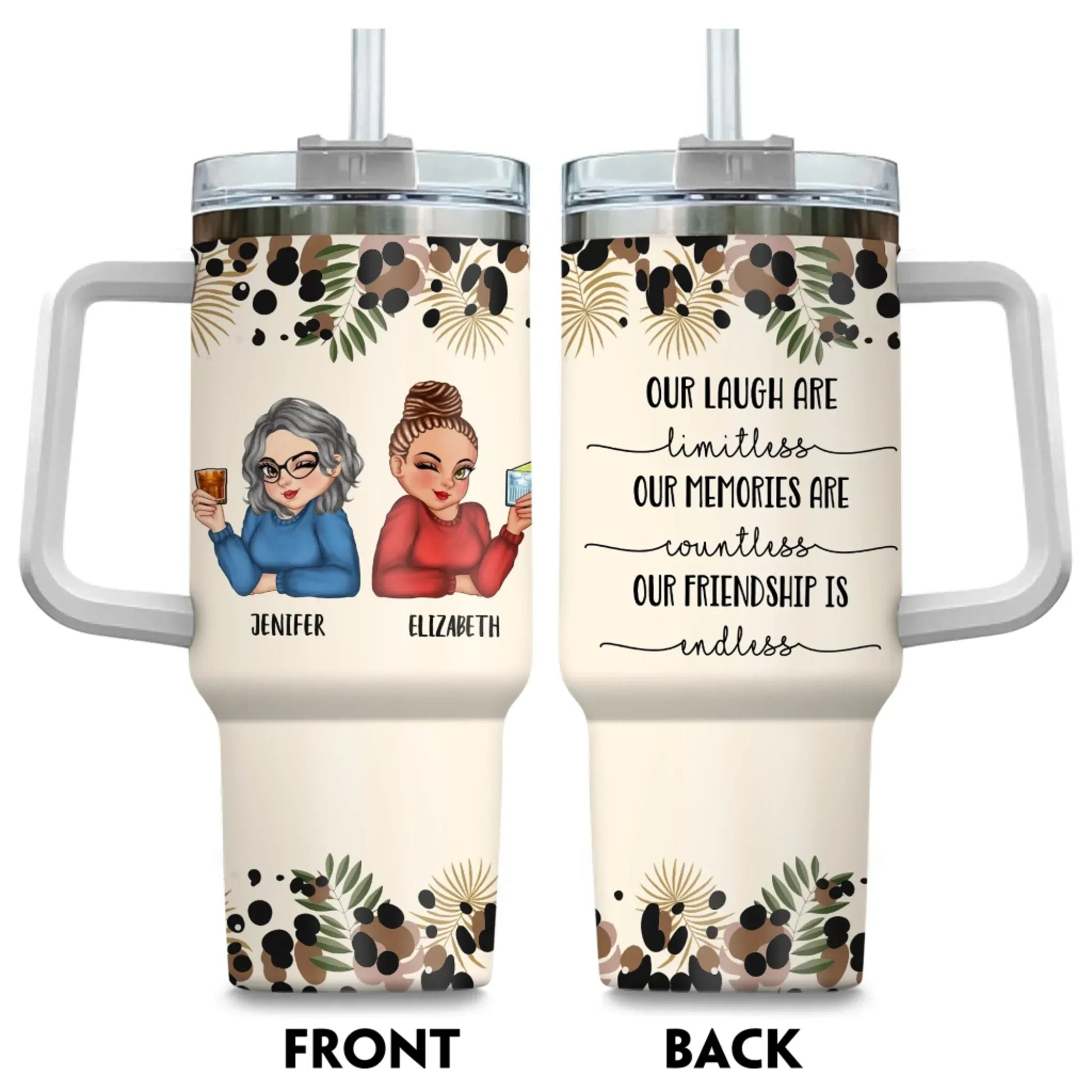 We’ll Be Friends Until We’re Old And Senile Then we'll be New Friends - Gift For Friends/ Besties - Personalized Custom Printed Tumbler