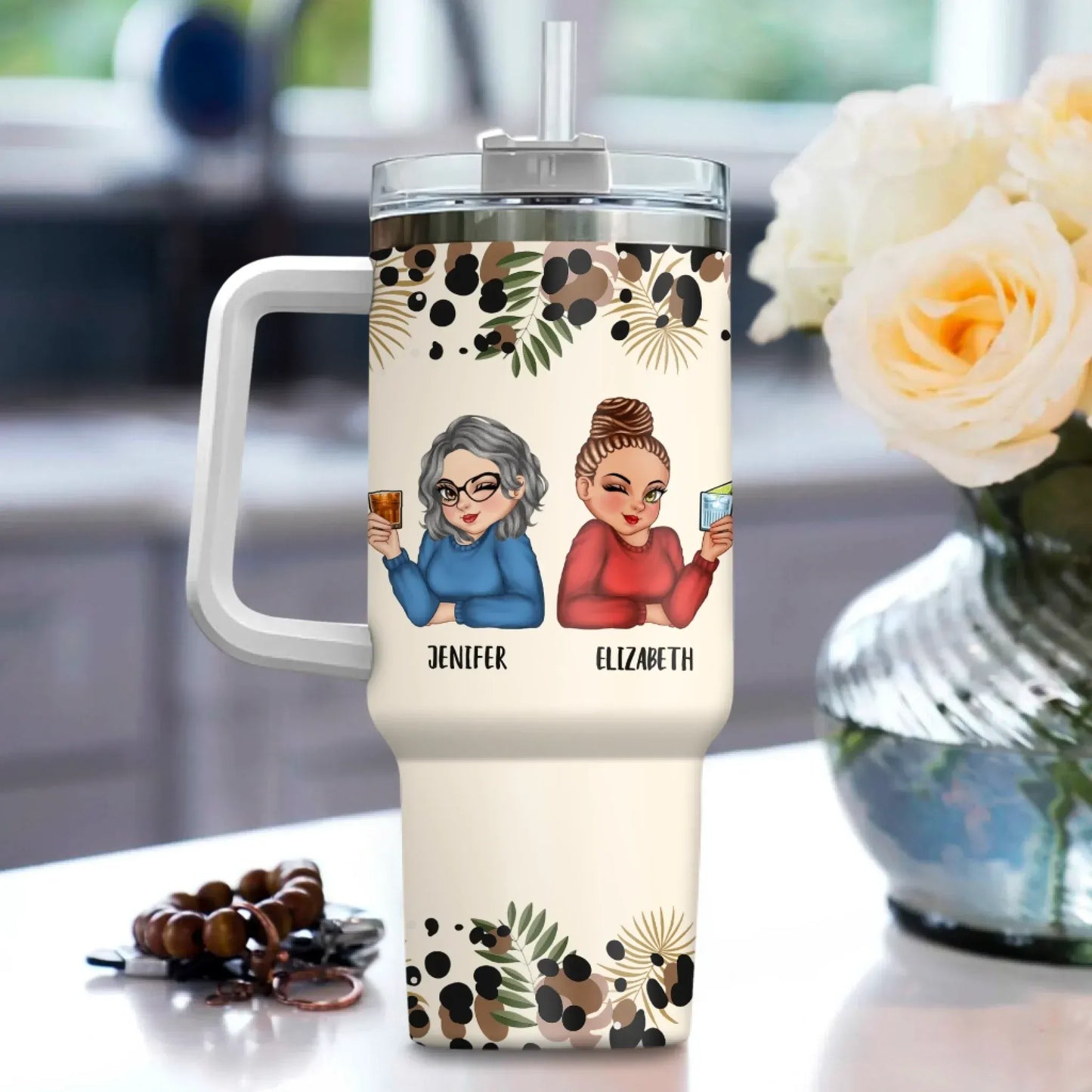 We’ll Be Friends Until We’re Old And Senile Then we'll be New Friends - Gift For Friends/ Besties - Personalized Custom Printed Tumbler