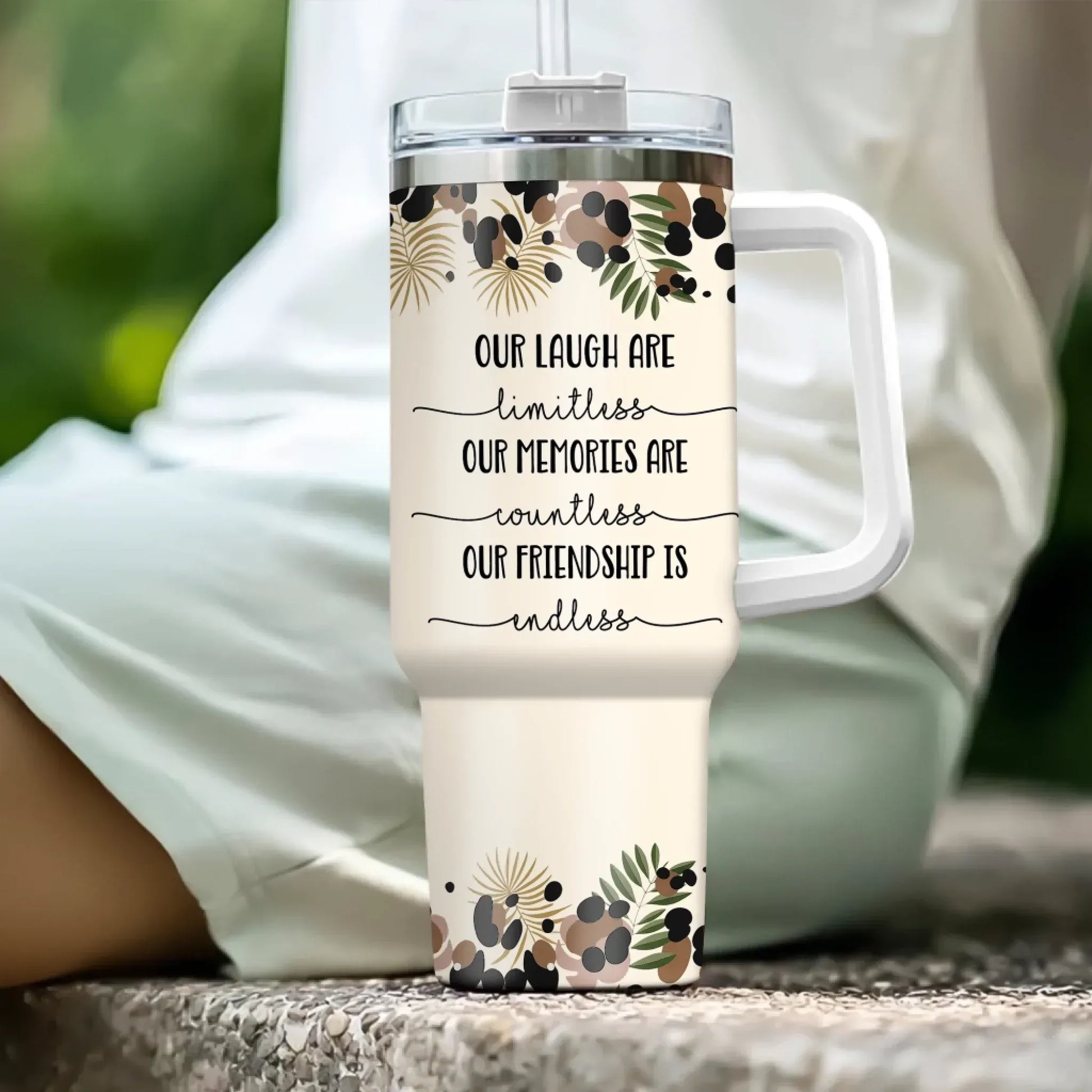 We’ll Be Friends Until We’re Old And Senile Then we'll be New Friends - Gift For Friends/ Besties - Personalized Custom Printed Tumbler