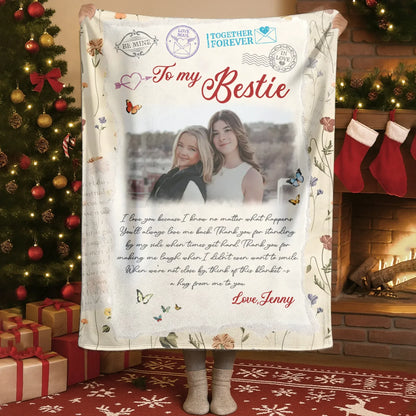 To My Bestie - Personalized Friend Blanket