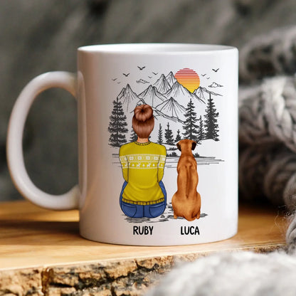Personalized Mugs A Girl And Her Dog Can't Be Broken - Personalized Custom Printed Mug