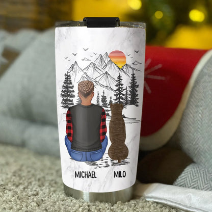 Personalized Tumblers A Boy And His Dog Can't Be Broken - Personalized Custom Printed Tumbler