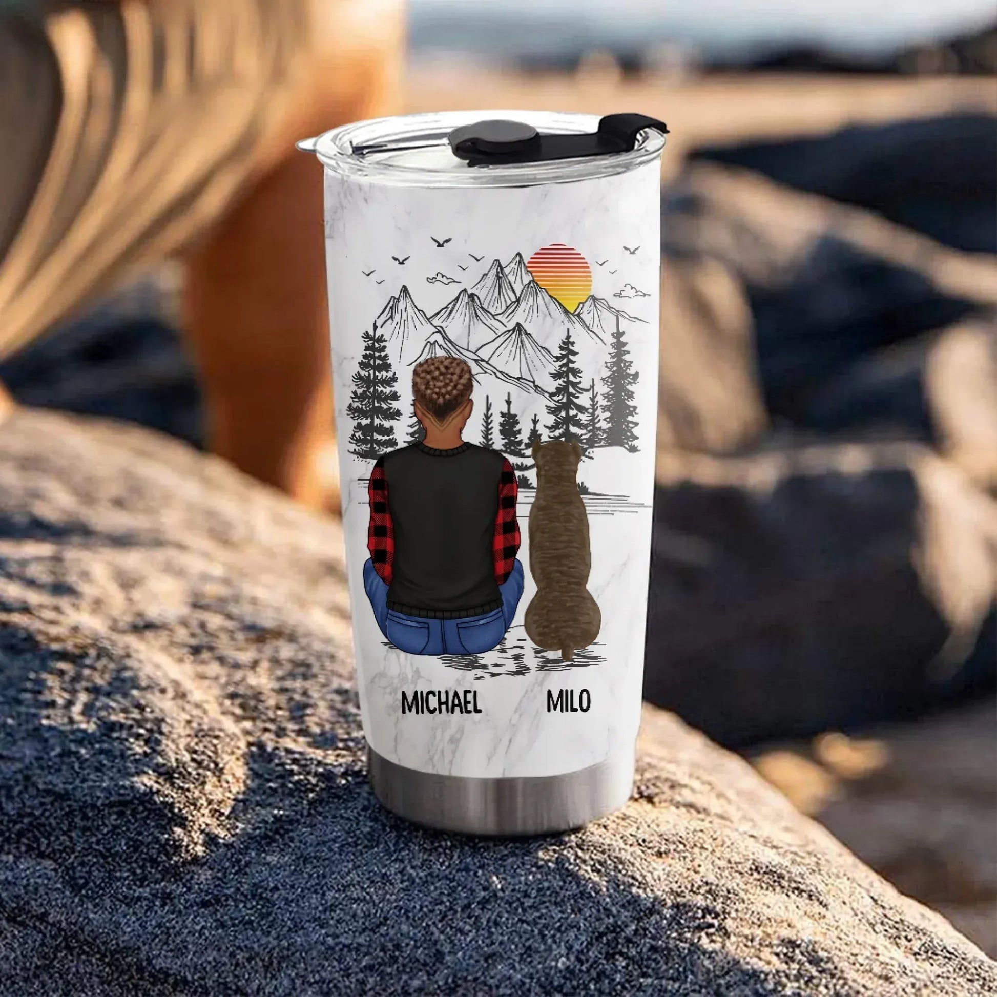 Personalized Tumblers A Boy And His Dog Can't Be Broken - Personalized Custom Printed Tumbler