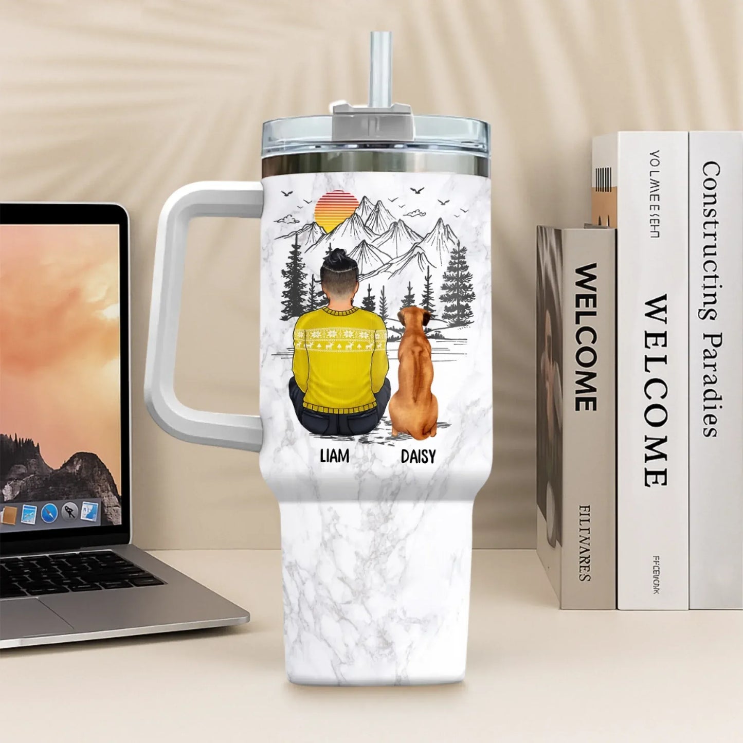 Personalized Tumblers A Boy And His Dog Can't Be Broken - Personalized Custom Printed Tumbler