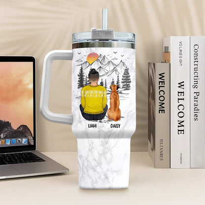 Personalized Tumblers A Boy And His Dog Can't Be Broken - Personalized Custom Printed Tumbler