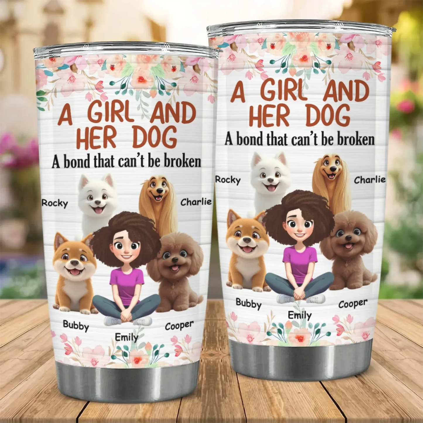 Personalized Tumblers I'm Not A Regular Mom, I'm Dog Mom - Personalized Dog Lovers Custom Tumbler
