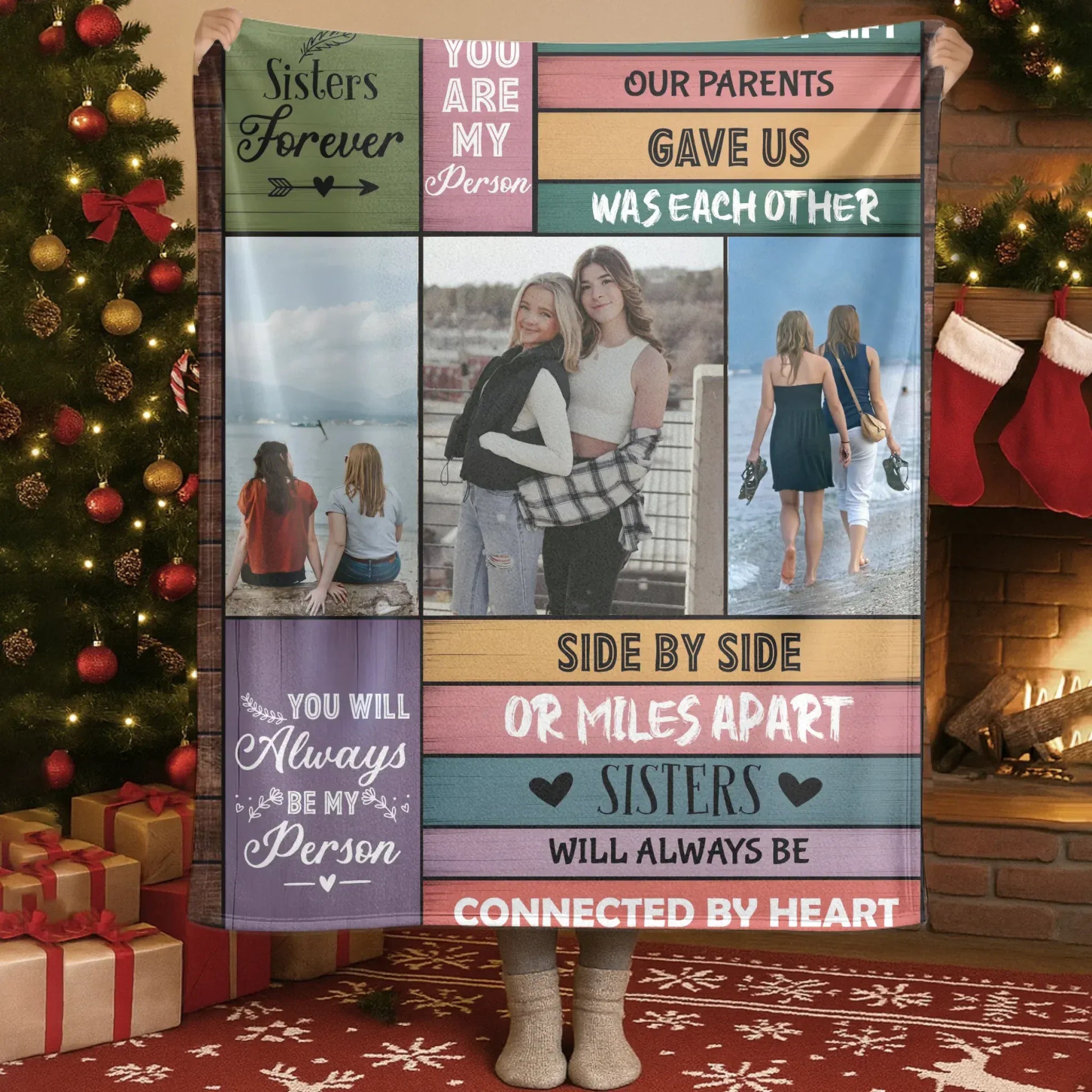 Greatest Gift Our Parents Gave Us - Personalized Photo Sisters/Friends Custom Family Blanket