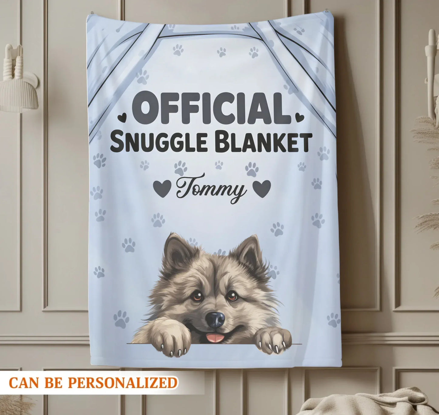 Official Snuggle Blanket - Personalized Dog Photo & Name Custom Blanket