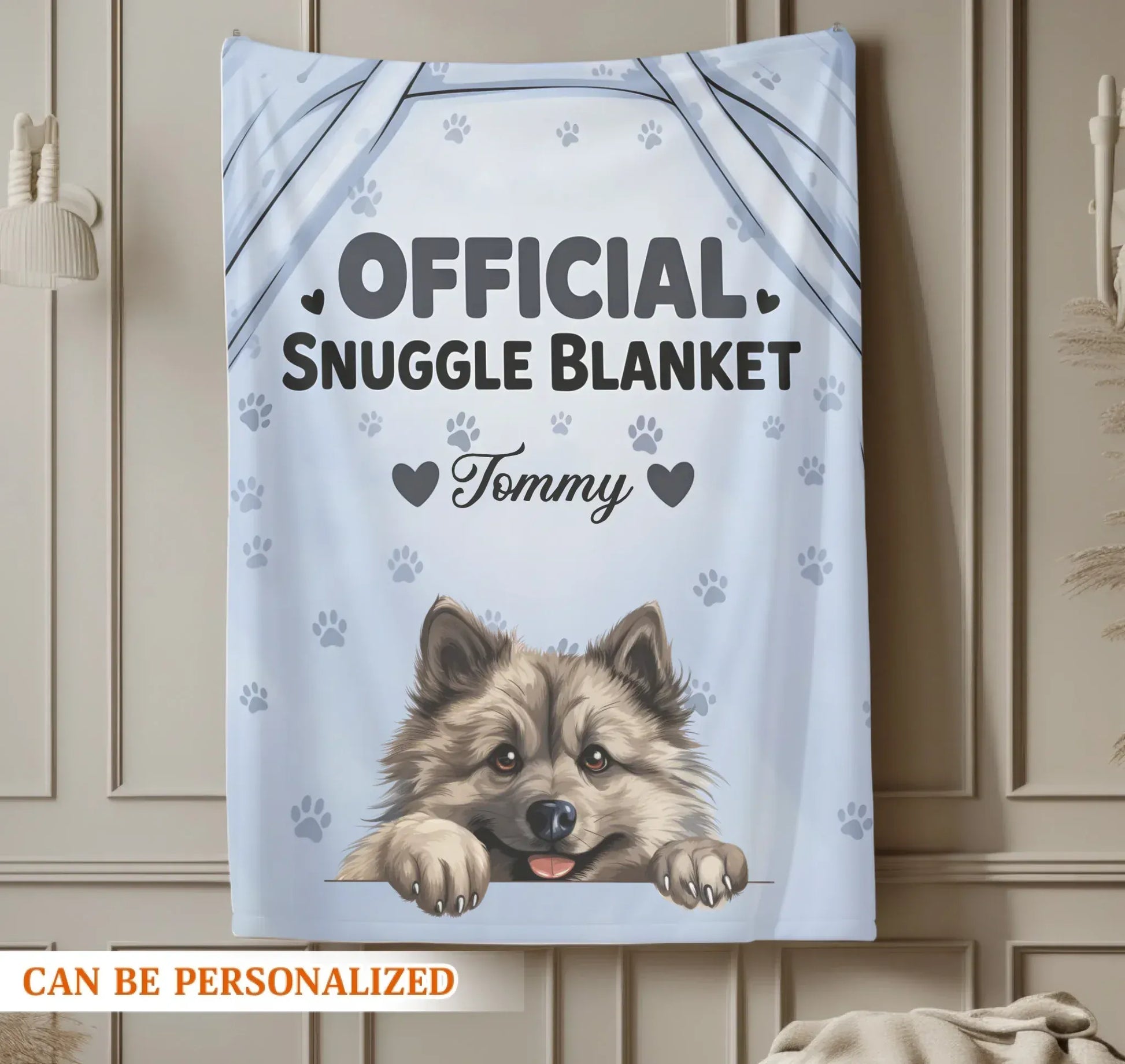 Official Snuggle Blanket - Personalized Dog Photo & Name Custom Blanket