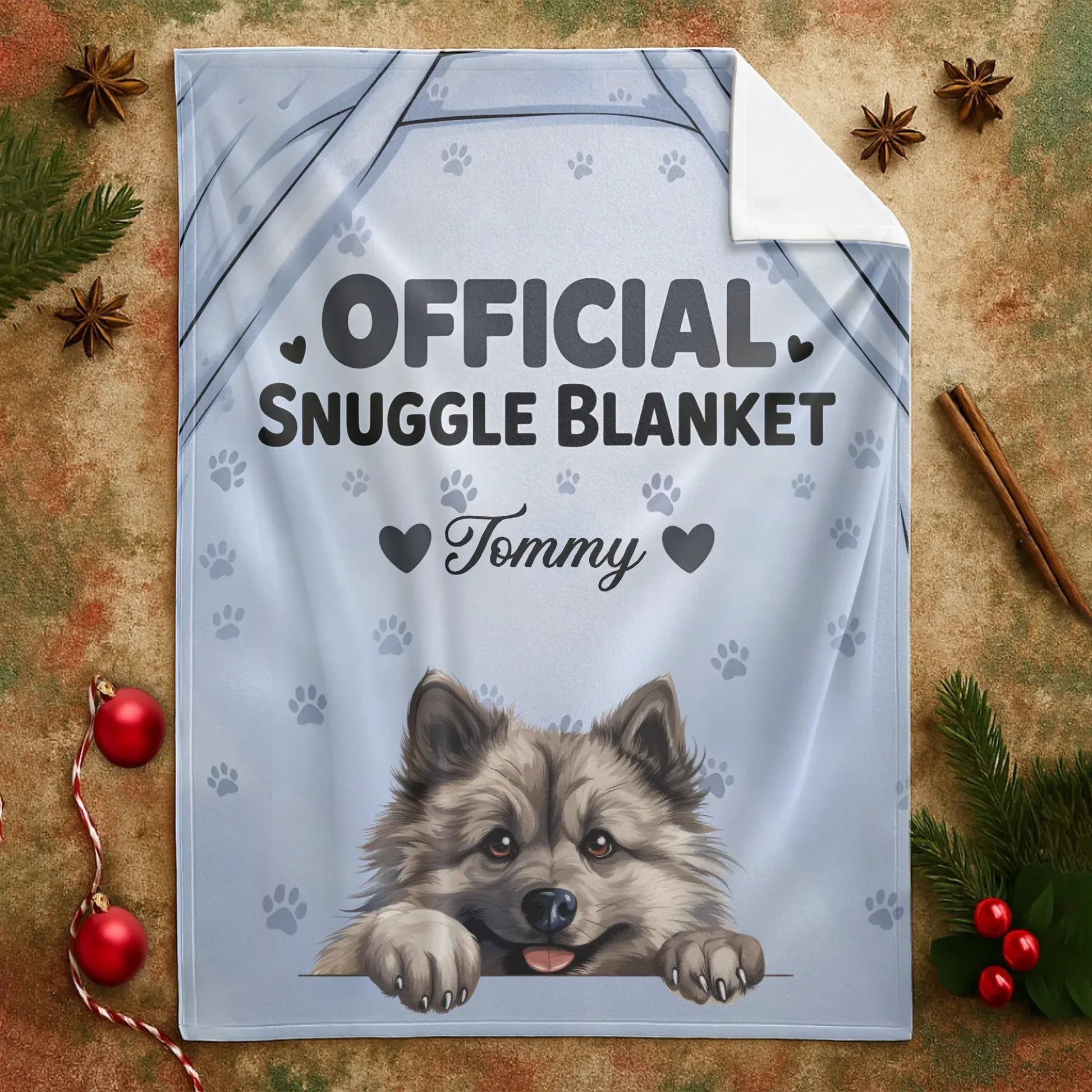 Official Snuggle Blanket - Personalized Dog Photo & Name Custom Blanket