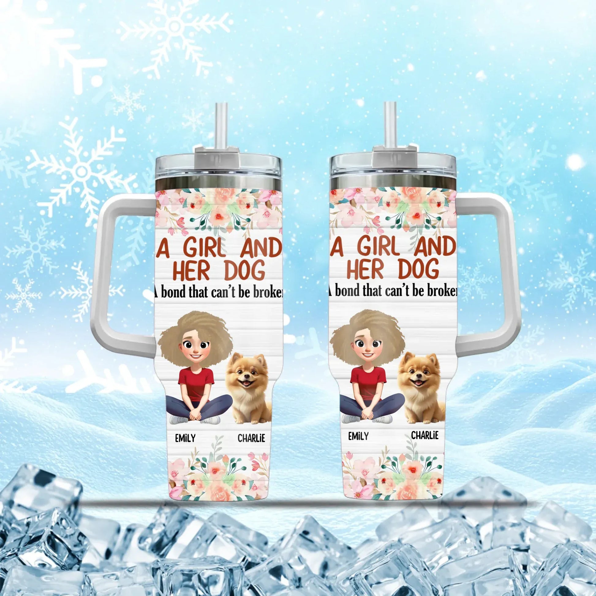 Personalized Tumblers TUMBLER - TD / WHITE / 40oz I'm Not A Regular Mom, I'm Dog Mom - Personalized Dog Lovers Custom Tumbler