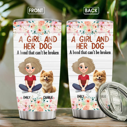 Personalized Tumblers TUMBLER - TD / WHITE / 20oz I'm Not A Regular Mom, I'm Dog Mom - Personalized Dog Lovers Custom Tumbler