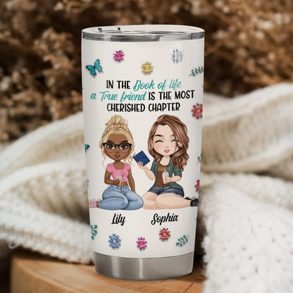 Personalized Tumblers True Friends Are Always Together In Spirit - Personalized Besties Custom Tumbler