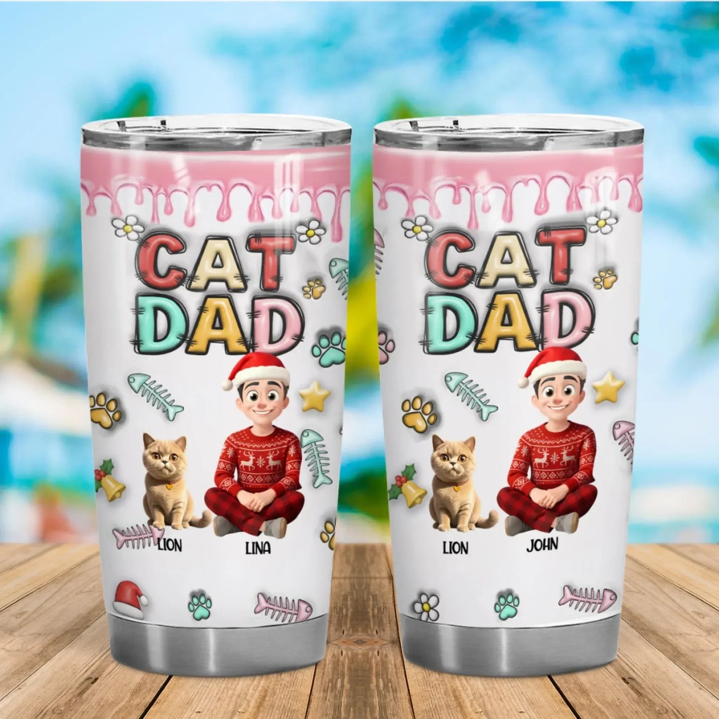 Personalized Tumblers I Work Hard So My Cat Can Have A Better Life - Personalized Cat Lovers Custom Tumbler